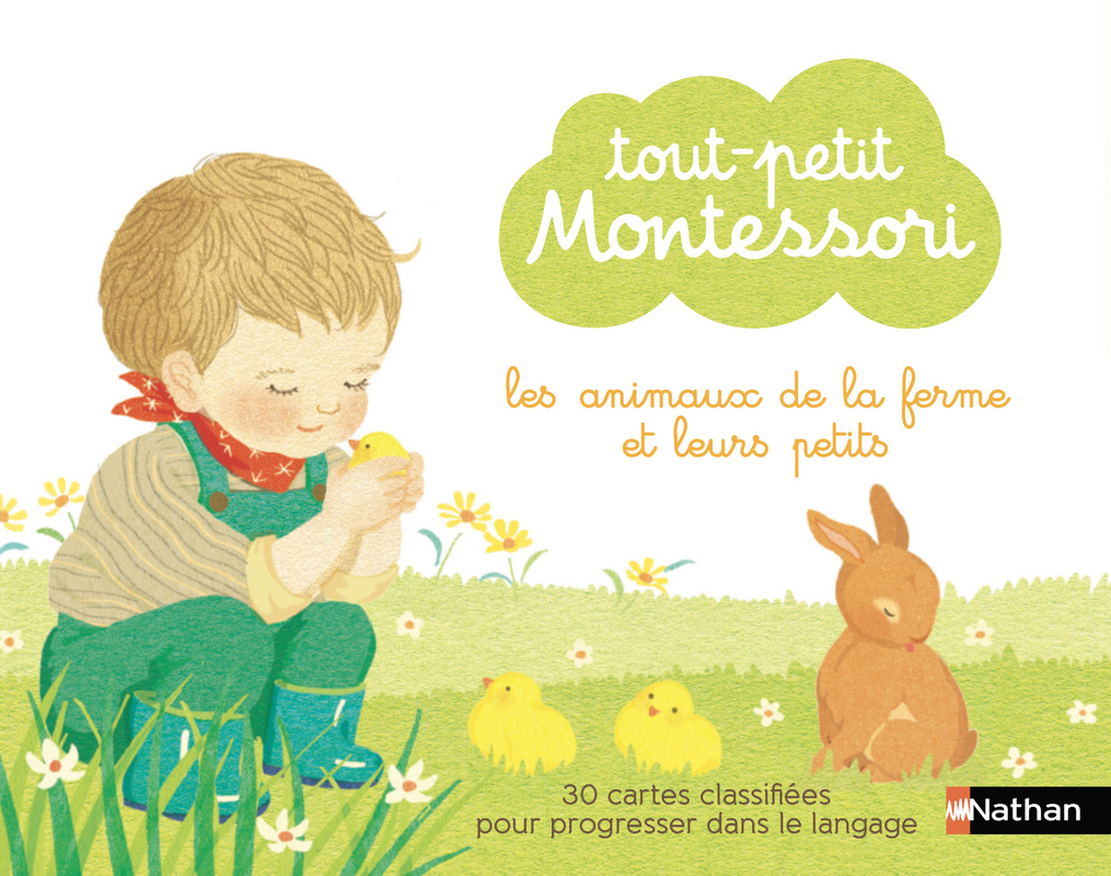Tout-Petit Montessori-  cartes classifiées des animaux de la ferme et leurs petits