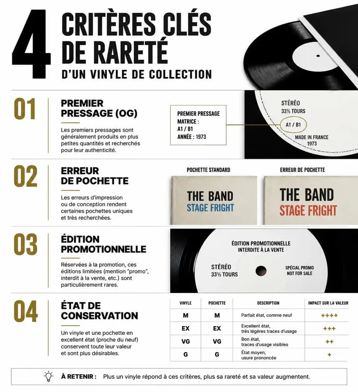Critères de rareté pour identifier les disques vinyles français les plus recherchés
