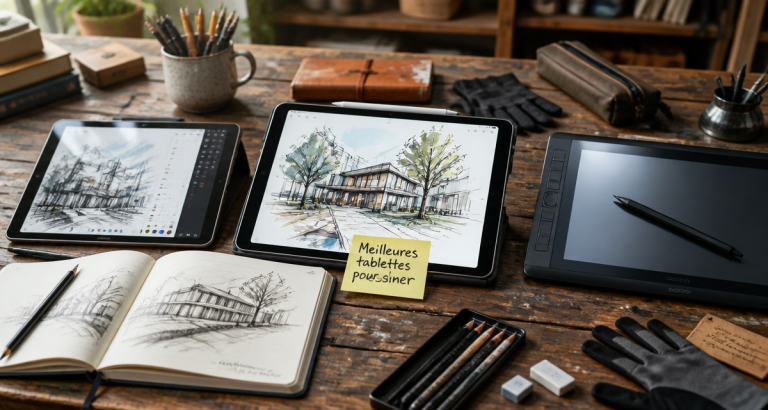 meilleure tablette pour dessiner sur table d'atelier