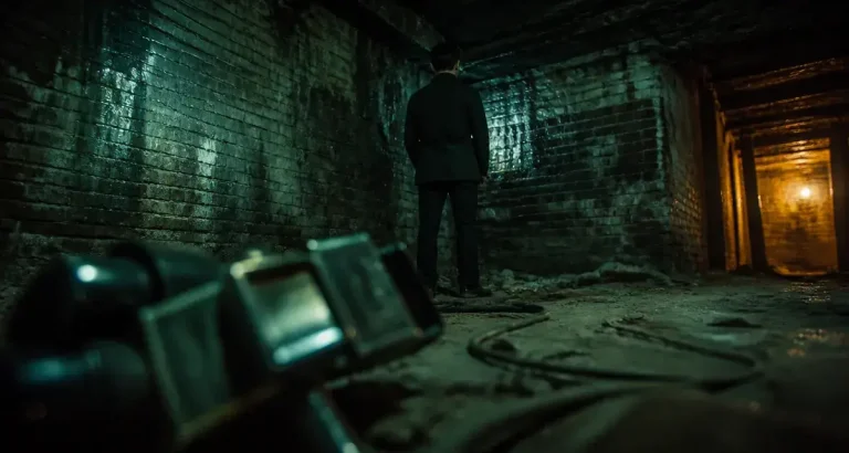 Projet Blair Witch explication : caméra 16mm dans une cave sombre