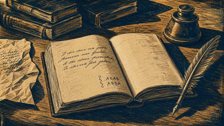 Quatrains exemple et schémas de rimes ABAB/ABBA