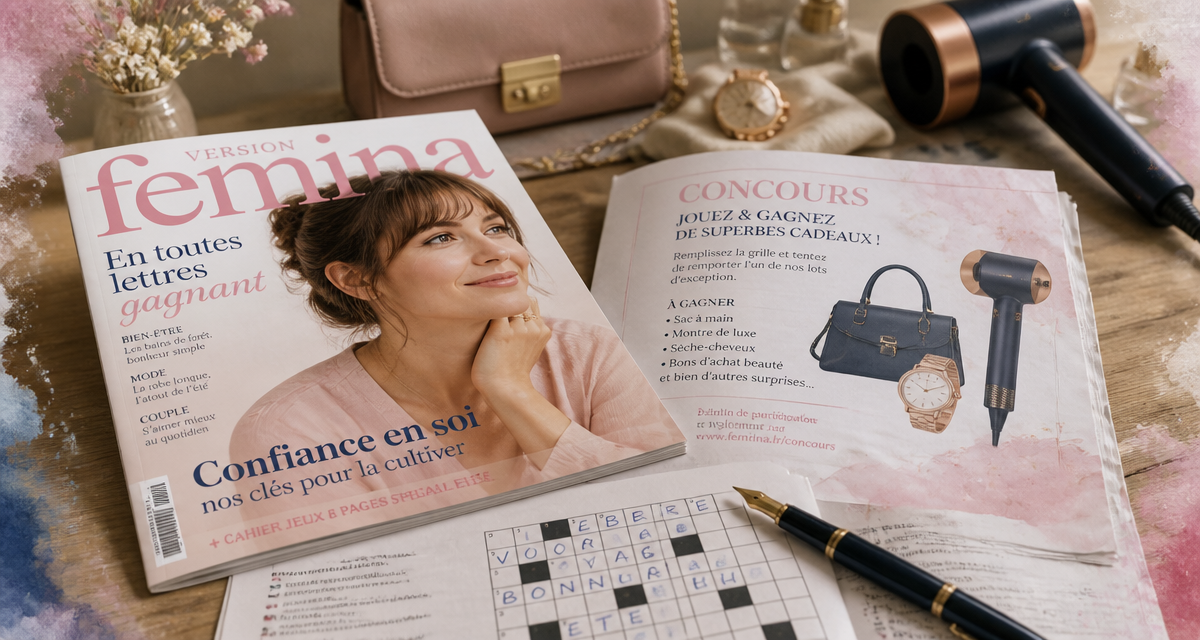 solution jeux femina en toutes lettres gagnant magazine et lots