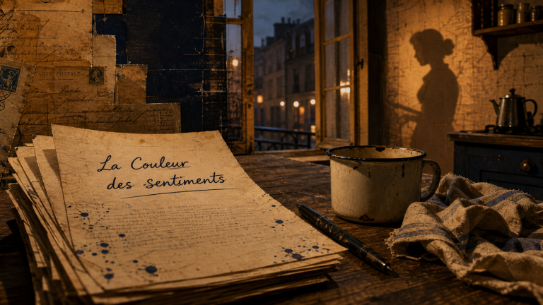 La couleur des sentiments kathryn stockett : pages dactylographiées dans une cuisine