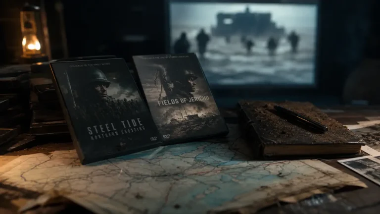 Meilleures film de guerre : DVD, carte froissée et carnet pour réalisme, mémoire, choc émotionnel
