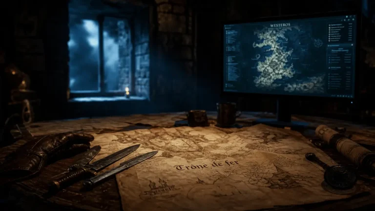 Game of Thrones Le Trône de fer jeu vidéo, RPG deux héros, carte Westeros sur PC