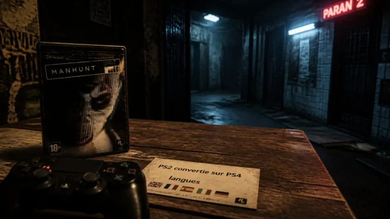 Manhunt jeu vidéo PS4 : manette et boîtier converti, langues et prix