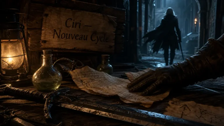 The witcher jeu vidéo : Geralt et Ciri, virage Ciri