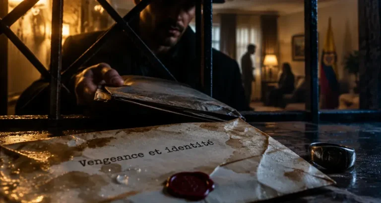 Série j irai cracher sur vos tombes avis : vengeance et identité, homme remet un dossier
